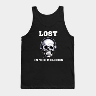 lost in the melodies - for every music lover Tank Top